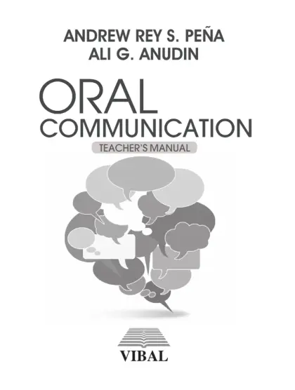 Cover of Oral communication